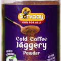 Sarvaay Cold Coffee Jaggery Powder jar made with 100 percent chemical free ingredients for a naturally sweet iced coffee mix.
