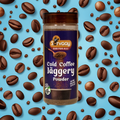 Sarvaay Cold Coffee Jaggery Powder jar with premium jaggery and coffee blend