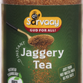 Sarvaay Organic Jaggery Tea Powder jar made from 100 percent pure sugarcane, natural sweetener for chai.